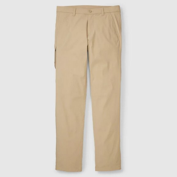 Eddie Bauer Men's Horizon Guide Chino Pants - Slim (32x30, Light Khaki) - Picture 10 of 11